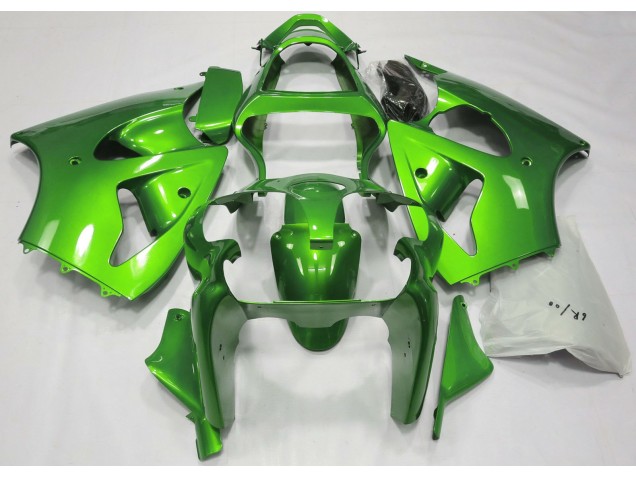 Metallic Grün 2000-2002 Kawasaki ZX6R Motorrad Verkleidung Metallic Grün 2000-2002 Kawasaki ZX6R Motorrad Verkleidung