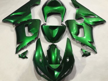 Metallic Grün 2005-2006 Kawasaki ZX6R Motorrad Verkleidung