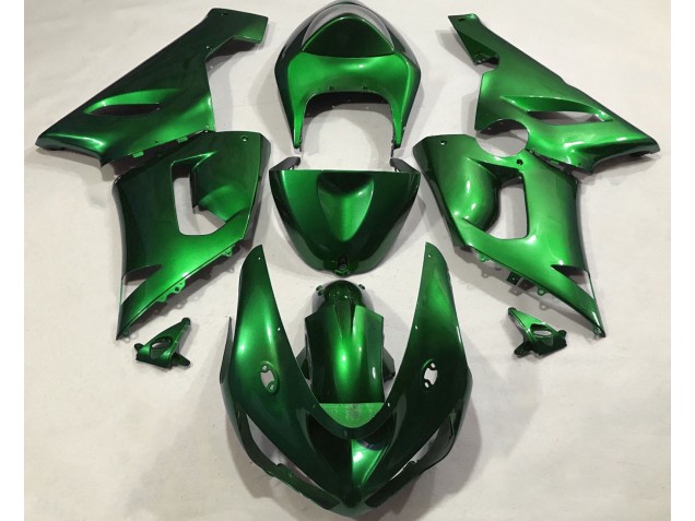 Metallic Grün 2005-2006 Kawasaki ZX6R Motorrad Verkleidung Metallic Grün 2005-2006 Kawasaki ZX6R Motorrad Verkleidung