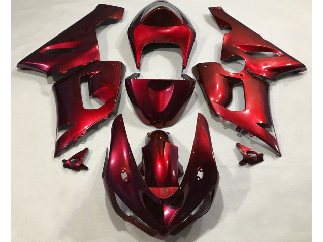 Metallic Rot 2005-2006 Kawasaki ZX6R Motorrad Verkleidung Metallic Rot 2005-2006 Kawasaki ZX6R Motorrad Verkleidung