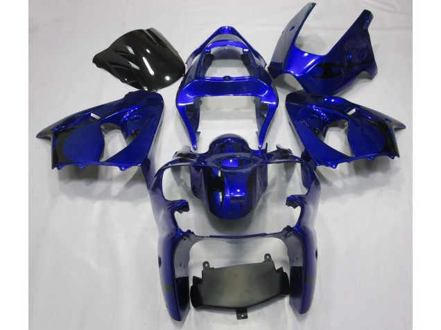 Metallicblau 2000-2002 Kawasaki ZX6R Motorrad Verkleidung Metallicblau 2000-2002 Kawasaki ZX6R Motorrad Verkleidung