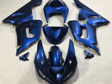 Metallicblau 2005-2006 Kawasaki ZX6R Motorrad Verkleidung