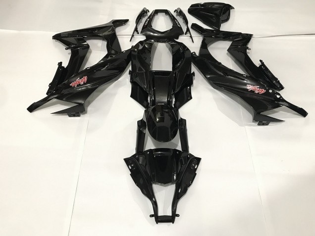 Metallicschwarz 2009-2012 Kawasaki ZX6R Motorrad Verkleidung Metallicschwarz 2009-2012 Kawasaki ZX6R Motorrad Verkleidung