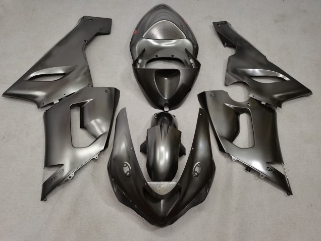 Metallsilber 2005-2006 Kawasaki ZX6R Motorrad Verkleidung Metallsilber 2005-2006 Kawasaki ZX6R Motorrad Verkleidung