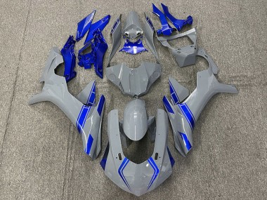 Nardo Grau & Blaue Akzente 2015-2019 Yamaha R1 Motorrad Verkleidung