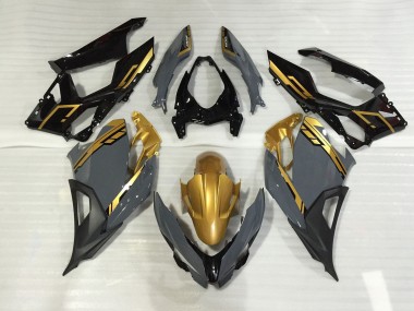 Nardo Grau & Gold 2018-2023 Kawasaki Ninja 400 Motorrad Verkleidung