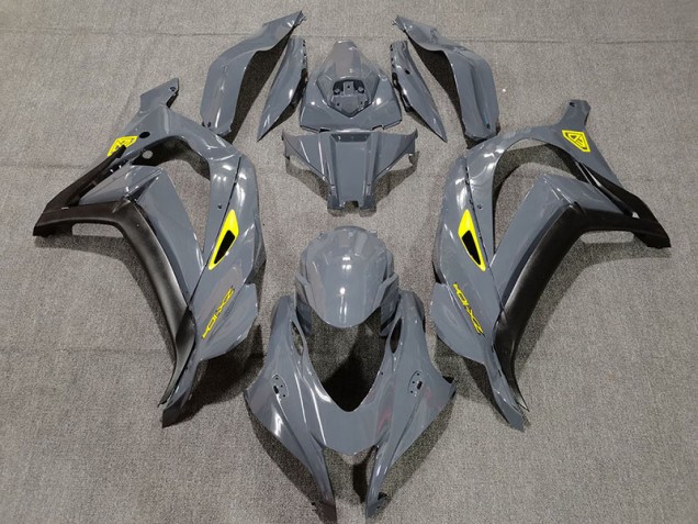 Nardo Grau & Schwarz 2016-2019 Kawasaki ZX10R Motorrad Verkleidung Nardo Grau & Schwarz 2016-2019 Kawasaki ZX10R Motorrad Verkleidung