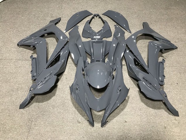 Nardo Grau Schwarzes Logo 2016-2019 Kawasaki ZX10R Motorrad Verkleidung Nardo Grau Schwarzes Logo 2016-2019 Kawasaki ZX10R Motorrad Verkleidung