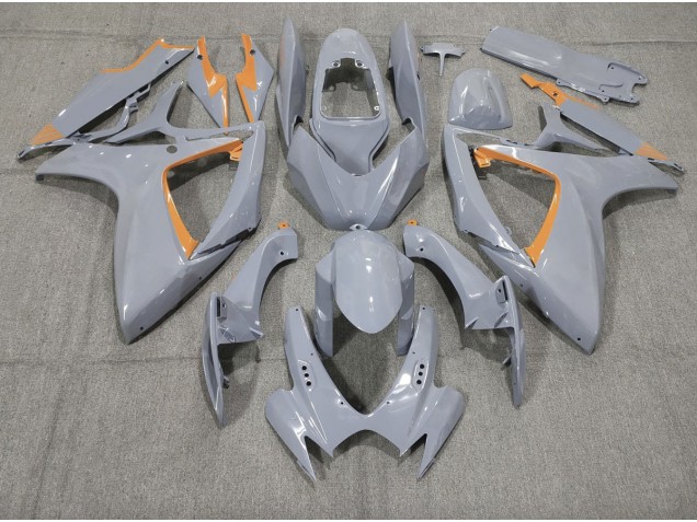 Nardo & Orangefarbener Rand 2006-2007 Suzuki GSXR 600-750 Motorrad Verkleidung Nardo & Orangefarbener Rand 2006-2007 Suzuki GSXR 600-750 Motorrad Verkleidung