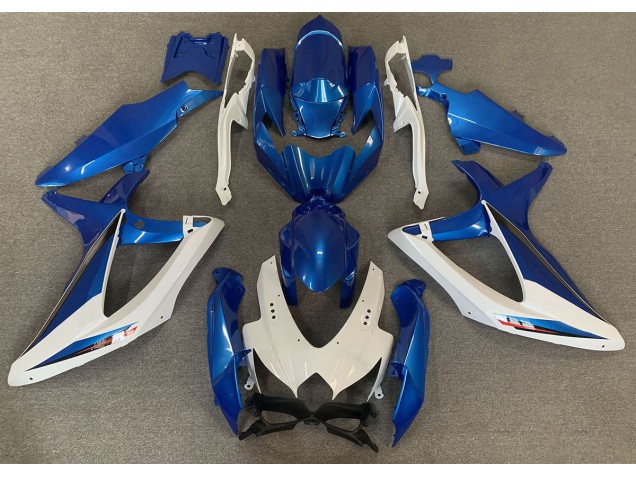 OEM Stil Blau & Weiß 2008-2010 Suzuki GSXR 600-750 Motorrad Verkleidung
