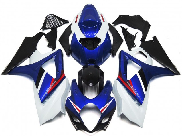 OEM Stil Glanz Blau & Weiß Rot 2007-2008 Suzuki GSXR 1000 Motorrad Verkleidung OEM Stil Glanz Blau & Weiß Rot 2007-2008 Suzuki GSXR 1000 Motorrad Verkleidung