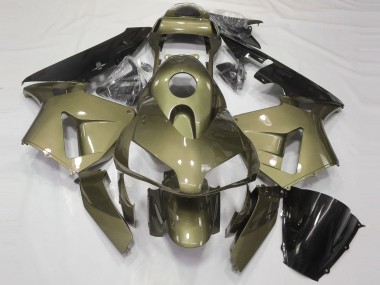 Oliv Glänzend 2003-2004 Honda CBR600RR Motorrad Verkleidung