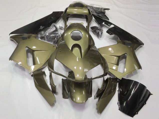 Oliv Glänzend 2003-2004 Honda CBR600RR Motorrad Verkleidung Oliv Glänzend 2003-2004 Honda CBR600RR Motorrad Verkleidung
