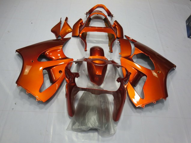 Orange 2000-2002 Kawasaki ZX6R Motorrad Verkleidung Orange 2000-2002 Kawasaki ZX6R Motorrad Verkleidung