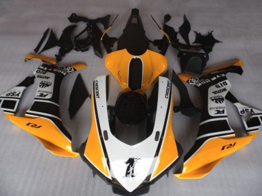 Orange & Weiß 2015-2019 Yamaha R1 Motorrad Verkleidung