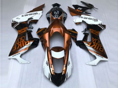 Orange & Weiß Benutzerdefiniert 2017-2023 Honda CBR1000RR Motorrad Verkleidung
