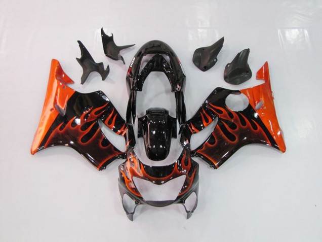 Orange Flamme 1999-2000 Honda CBR600 F4 Motorrad Verkleidung Orange Flamme 1999-2000 Honda CBR600 F4 Motorrad Verkleidung