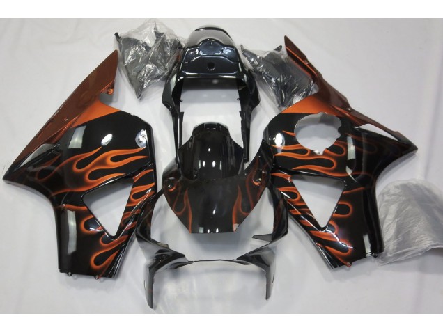 Orange Flamme 2002-2003 Honda CBR954RR Motorrad Verkleidung Orange Flamme 2002-2003 Honda CBR954RR Motorrad Verkleidung