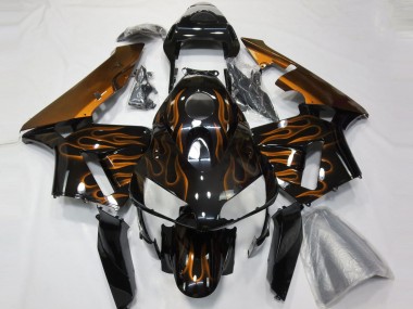 Orange Flamme 2003-2004 Honda CBR600RR Motorrad Verkleidung