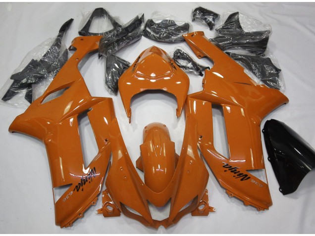 Orange Glänzend 2007-2008 Kawasaki ZX6R Motorrad Verkleidung Orange Glänzend 2007-2008 Kawasaki ZX6R Motorrad Verkleidung