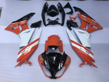 Orange Glänzend & Logos 2009-2012 Kawasaki ZX6R Motorrad Verkleidung