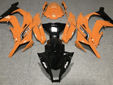 Orange Glänzend & Logos 2011-2015 Kawasaki ZX10R Motorrad Verkleidung