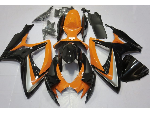 Orange Glänzend Ohne Abzeichen 2006-2007 Suzuki GSXR 600-750 Motorrad Verkleidung Orange Glänzend Ohne Abzeichen 2006-2007 Suzuki GSXR 600-750 Motorrad Verkleidung