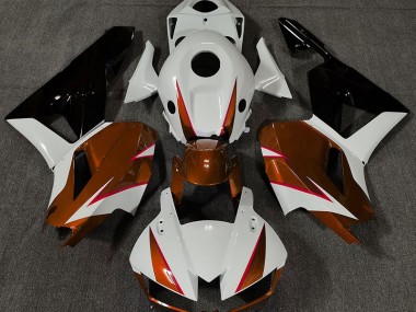 Orange Glänzend Weiß & Rot 2013-2023 Honda CBR600RR Motorrad Verkleidung