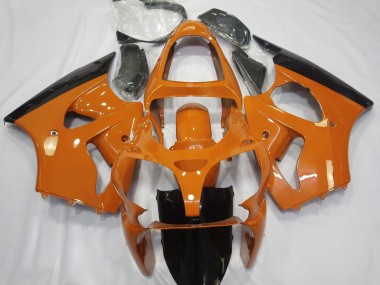 Orange Glänzend & Schwarz 2000-2002 Kawasaki ZX6R Motorrad Verkleidung