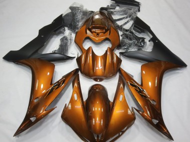 Orange Glänzend & Schwarz 2004-2006 Yamaha R1 Motorrad Verkleidung