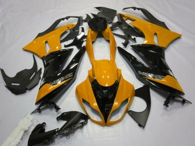 Orange Glänzend & Schwarz 2009-2012 Kawasaki ZX6R Motorrad Verkleidung