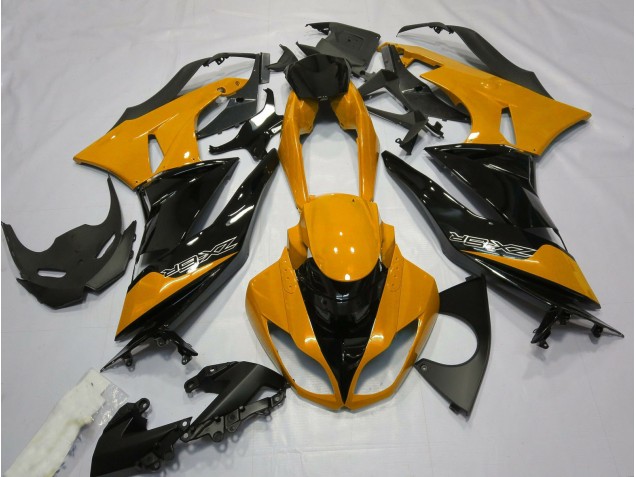 Orange Glänzend & Schwarz 2009-2012 Kawasaki ZX6R Motorrad Verkleidung Orange Glänzend & Schwarz 2009-2012 Kawasaki ZX6R Motorrad Verkleidung