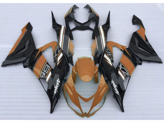 Orange Glänzend & Schwarz 2013-2018 Kawasaki ZX6R Motorrad Verkleidung Orange Glänzend & Schwarz 2013-2018 Kawasaki ZX6R Motorrad Verkleidung