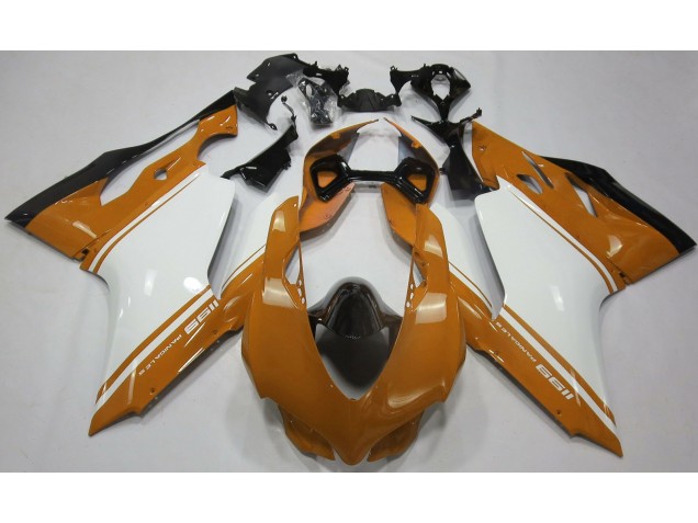 Orange Glänzend Silber & Schwarz 2011-2014 Ducati 1199 Motorrad Verkleidung Orange Glänzend Silber & Schwarz 2011-2014 Ducati 1199 Motorrad Verkleidung