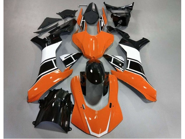 Orange Glänzend Silber & Schwarz 2015-2019 Yamaha R1 Motorrad Verkleidung Orange Glänzend Silber & Schwarz 2015-2019 Yamaha R1 Motorrad Verkleidung