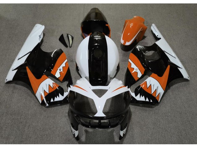 Orange Hai 2002-2005 Kawasaki ZX12R Motorrad Verkleidung Orange Hai 2002-2005 Kawasaki ZX12R Motorrad Verkleidung