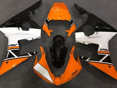 Orange Weiß & Schwarz 2003-2004 Yamaha R6 Motorrad Verkleidung