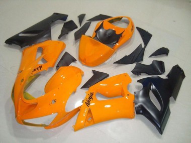Orange-Schwarz 2005-2006 Kawasaki ZX6R Motorrad Verkleidung