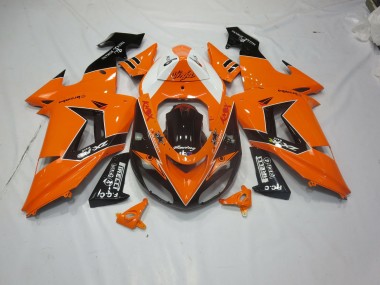 Orange-Schwarz 2006-2007 Kawasaki ZX10R Motorrad Verkleidung
