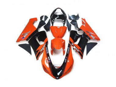 Orange & Schwarz Elf 2005-2006 Kawasaki ZX6R Motorrad Verkleidung
