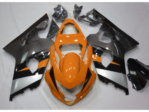 Orange & Silber 2004-2005 Suzuki GSXR 600-750 Motorrad Verkleidung Orange & Silber 2004-2005 Suzuki GSXR 600-750 Motorrad Verkleidung