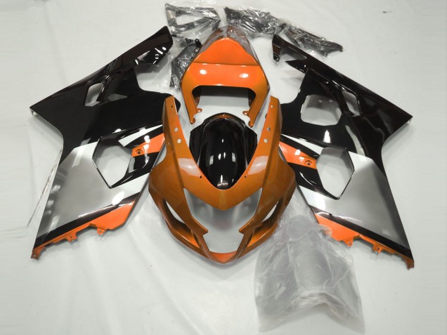 Orange Silber & Schwarz 2004-2005 Suzuki GSXR 600-750 Motorrad Verkleidung Orange Silber & Schwarz 2004-2005 Suzuki GSXR 600-750 Motorrad Verkleidung