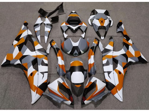 Orange Tarnung Einfarbig 2008-2016 Yamaha R6 Motorrad Verkleidung Orange Tarnung Einfarbig 2008-2016 Yamaha R6 Motorrad Verkleidung