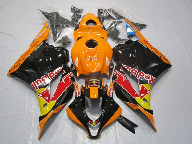 Orangerot Bull 2009-2012 Honda CBR600RR Motorrad Verkleidung Orangerot Bull 2009-2012 Honda CBR600RR Motorrad Verkleidung