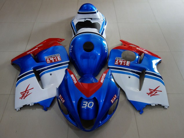 Ozeanblau & Logos 1997-2007 Suzuki GSXR 1300 Motorrad Verkleidung Ozeanblau & Logos 1997-2007 Suzuki GSXR 1300 Motorrad Verkleidung