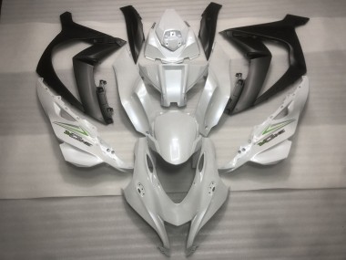 Perlweiß & Grün 2016-2019 Kawasaki ZX10R Motorrad Verkleidung