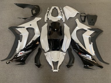 Perlweiß & Schwarz 2011-2015 Kawasaki ZX10R Motorrad Verkleidung