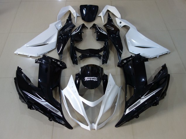 Perlweiß & Schwarz 2013-2018 Kawasaki ZX6R Motorrad Verkleidung Perlweiß & Schwarz 2013-2018 Kawasaki ZX6R Motorrad Verkleidung