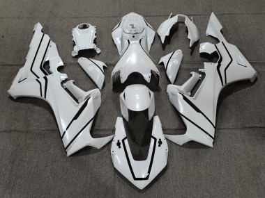 Perlweiß & Schwarzes Futter 2017-2023 Honda CBR1000RR Motorrad Verkleidung