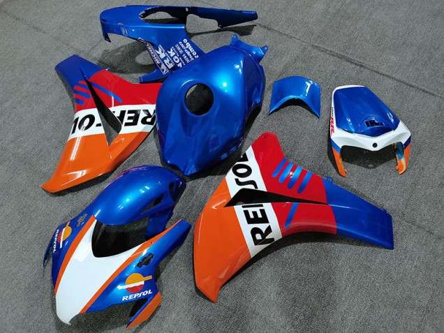 Perlblau Repsol Stil 2008-2011 Honda CBR1000RR Motorrad Verkleidung Perlblau Repsol Stil 2008-2011 Honda CBR1000RR Motorrad Verkleidung